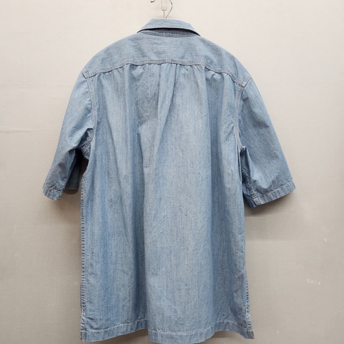 유니클로x르메르 원포켓 데님 반팔셔츠 L(L) 남여공용 상품이미지4