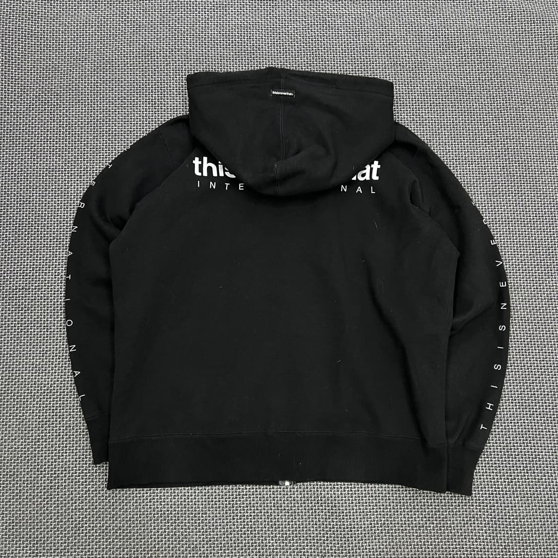 디스이즈네버댓 블랙 후드집업 상품이미지3