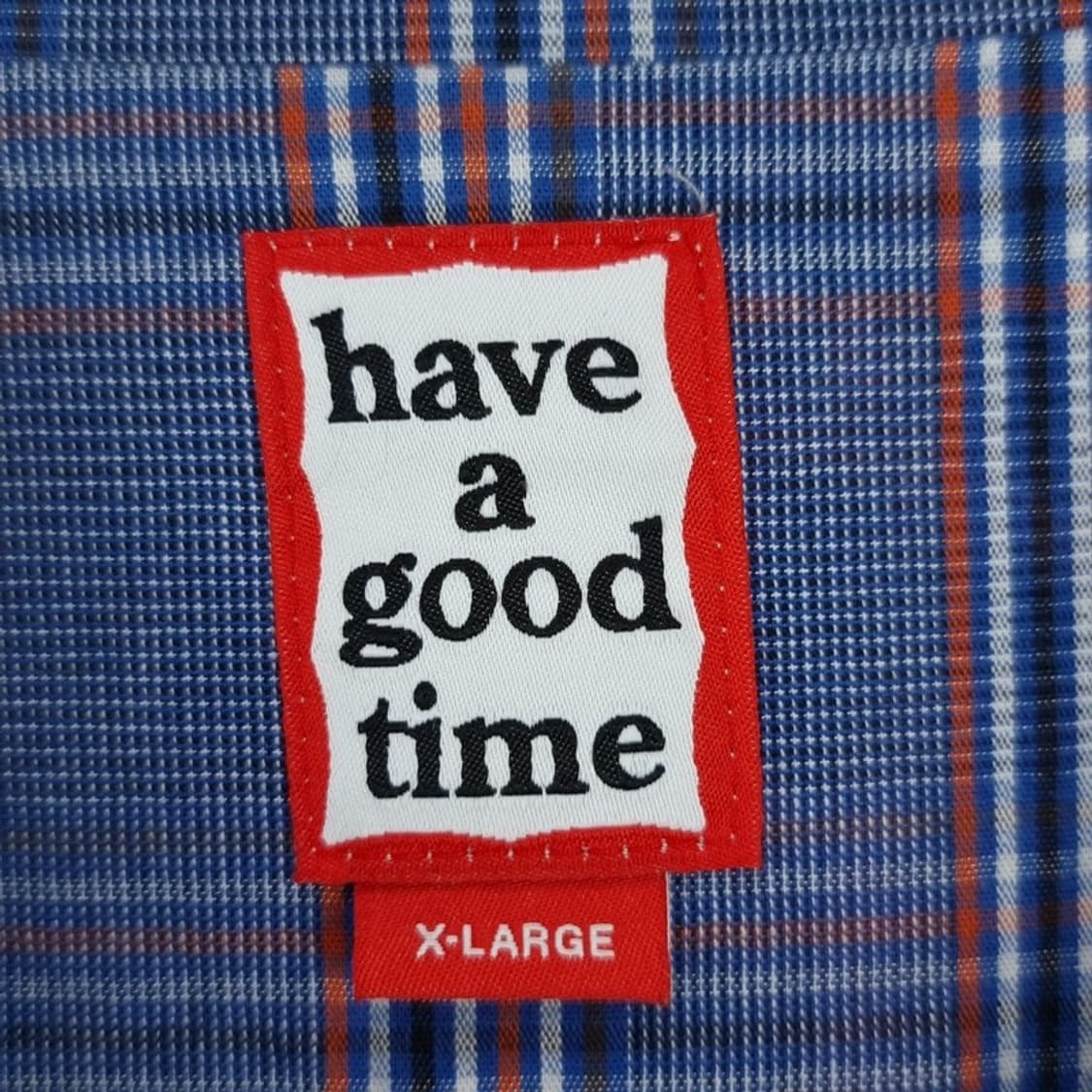 [HAVE A GOOD TIME] 체크 오버핏 블루종 M16710 상품이미지7