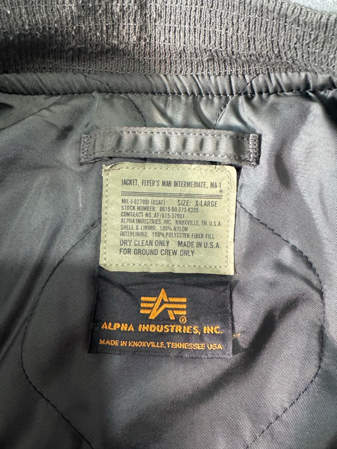 Alpha Industries MA-1 made in usa 상품이미지3