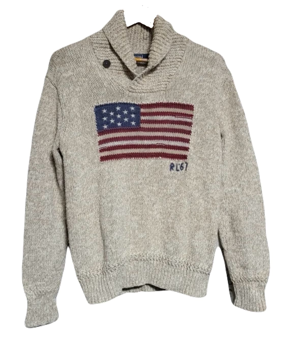 폴로 랄프로렌 성조기 니트 M 상품이미지1