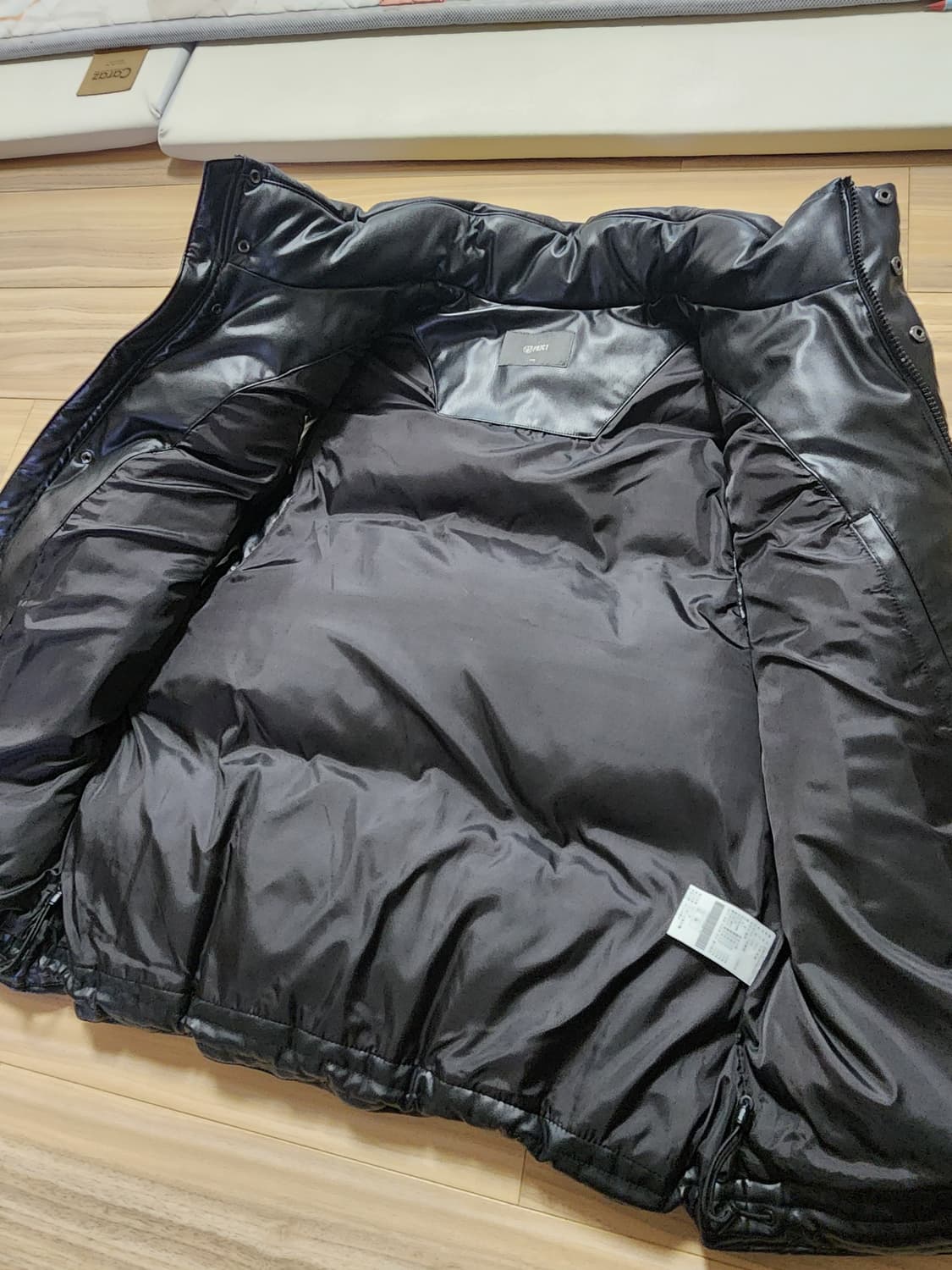 프로젝트엠레더패딩조끼가죽베스트점퍼100블랙 상품이미지7