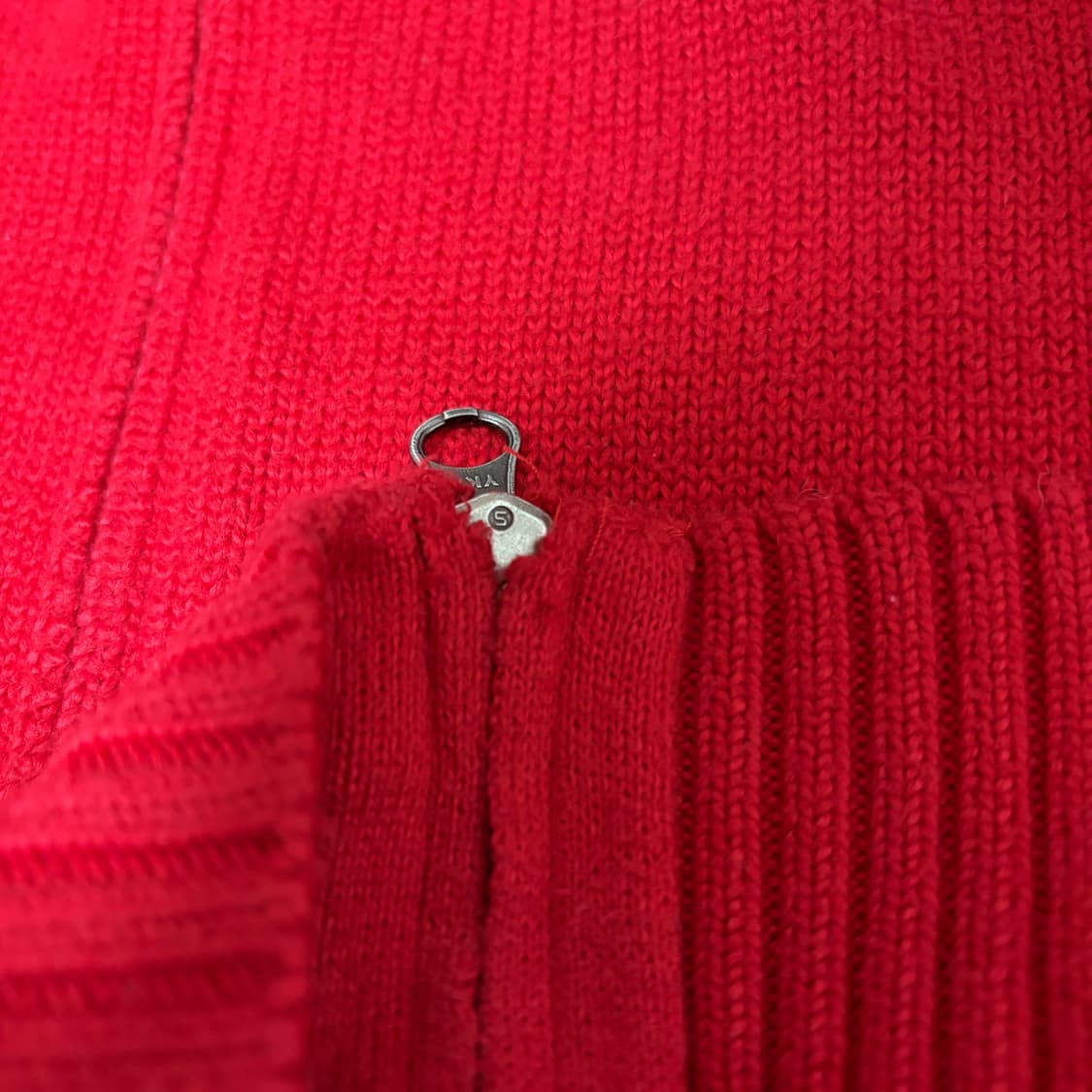 폴로 랄프로렌 에스파냐 화이트 빅포니 딥레드 투웨이 니트집업 상품이미지6