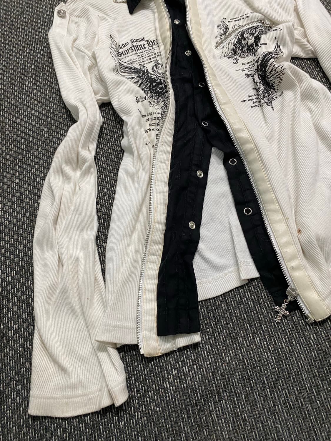[Urban Avenue]2000s Printing Layered Zip 상품이미지8