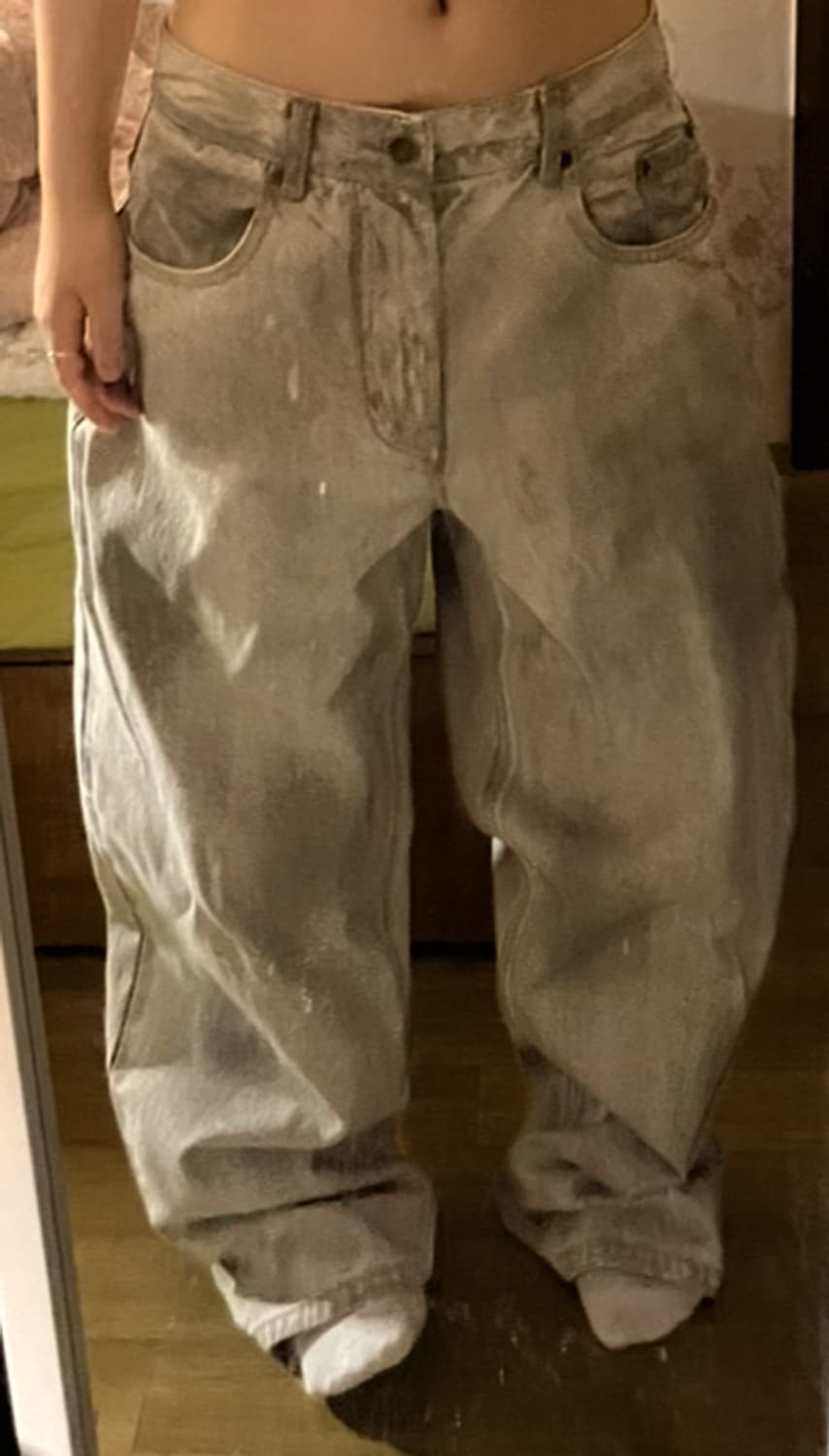 위캔더스 FACE DENIM PANTS (S.GREY) 상품이미지2