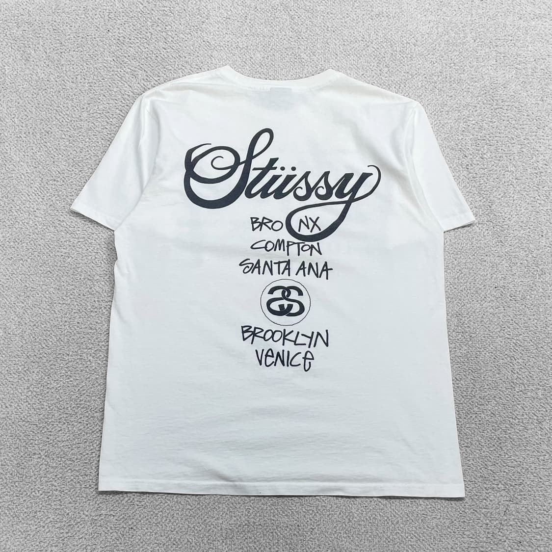 스투시 Stussy 월드투어 반팔티 화이트 상품이미지2