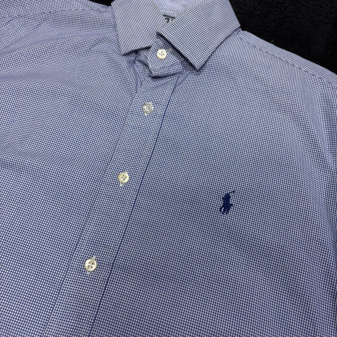 100-105 폴로 랄프로렌 잔체크 와이드카라 셔츠 상품이미지3