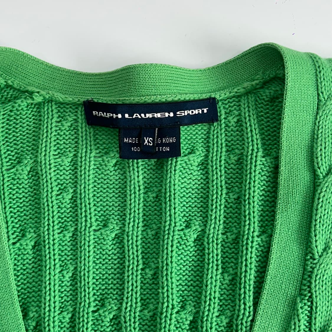 Polo 폴로 핑크포니 그린 케이블 니트 가디건 상품이미지5