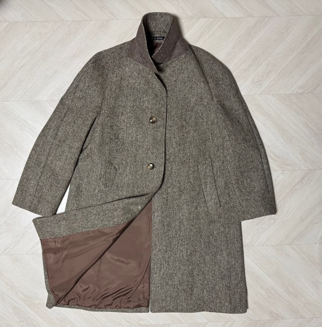 Dunn&Co. Made In England 해리스트위드 발마칸 코트 상품이미지3