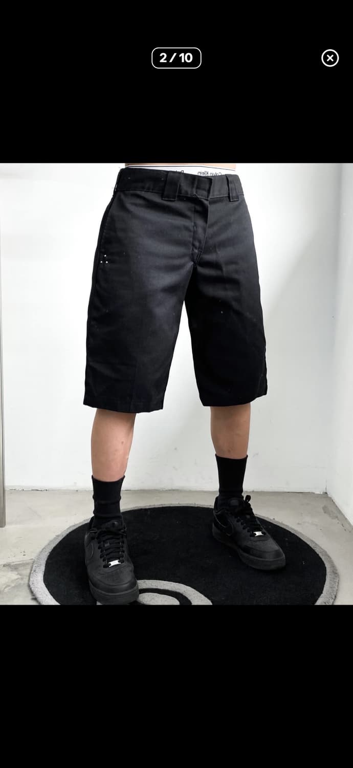 [32] 디키즈 x 무겐 디자인 트라이앵글 스터드 하프 팬츠 반바지 상품이미지2