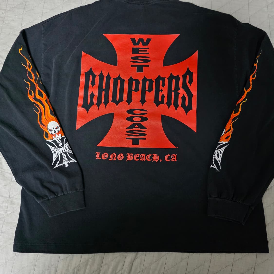 [2XL] 빈티지 WCC 웨스트 코스트 차퍼스 플레임 롱슬리브 상품이미지1