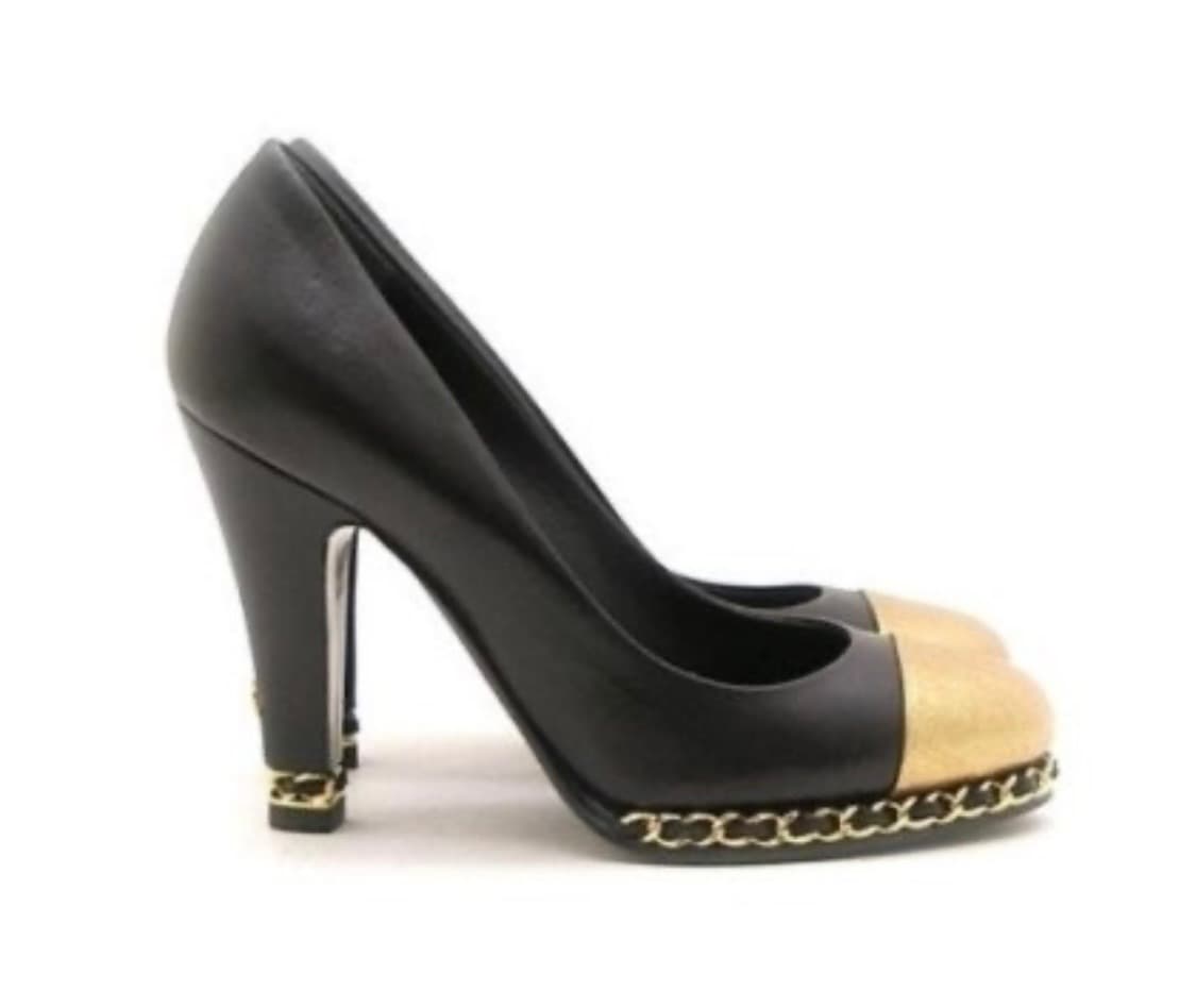 샤넬 금장 구두 슈즈 상품이미지2