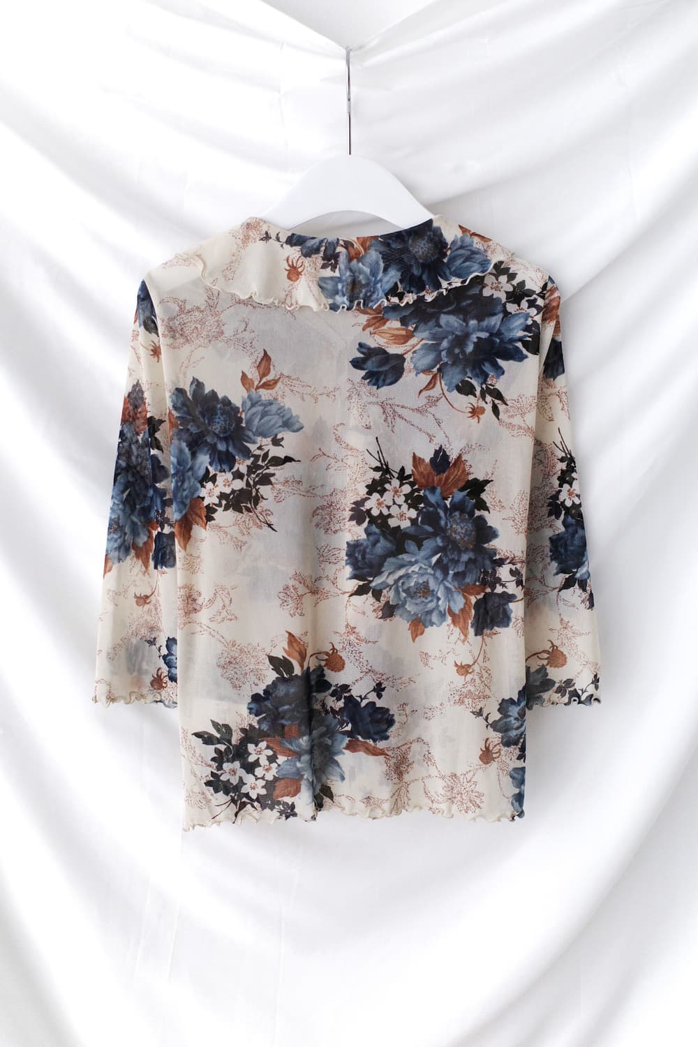 frill flower see-through T 상품이미지2