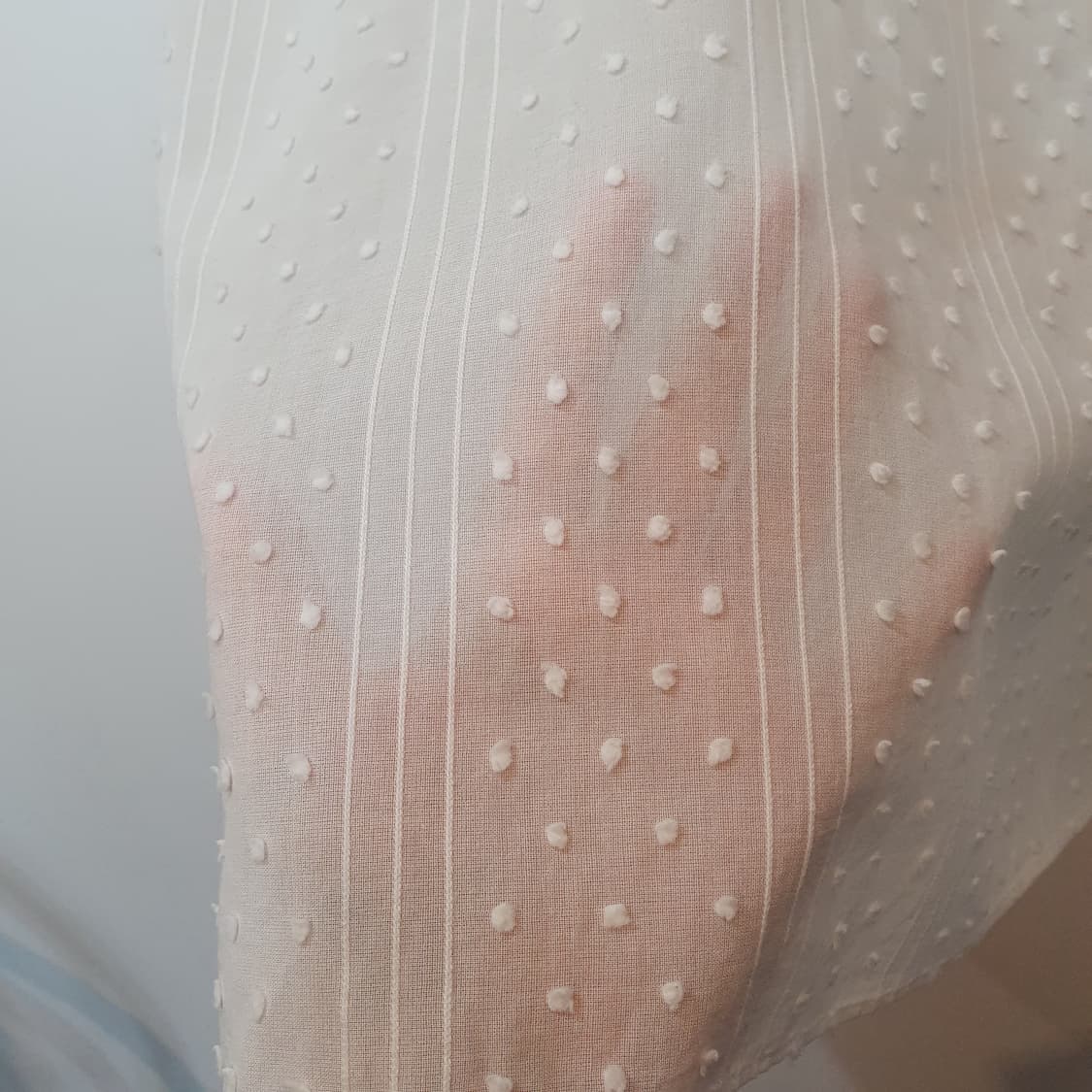 투모로우랜드 도트 언발 블라우스 상품이미지2