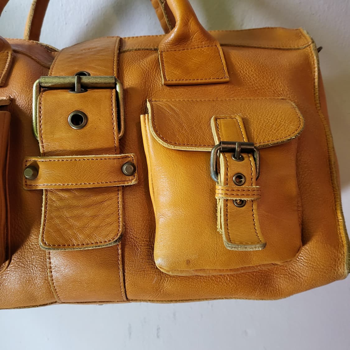 레더 빈티지 보스턴백 상품이미지3