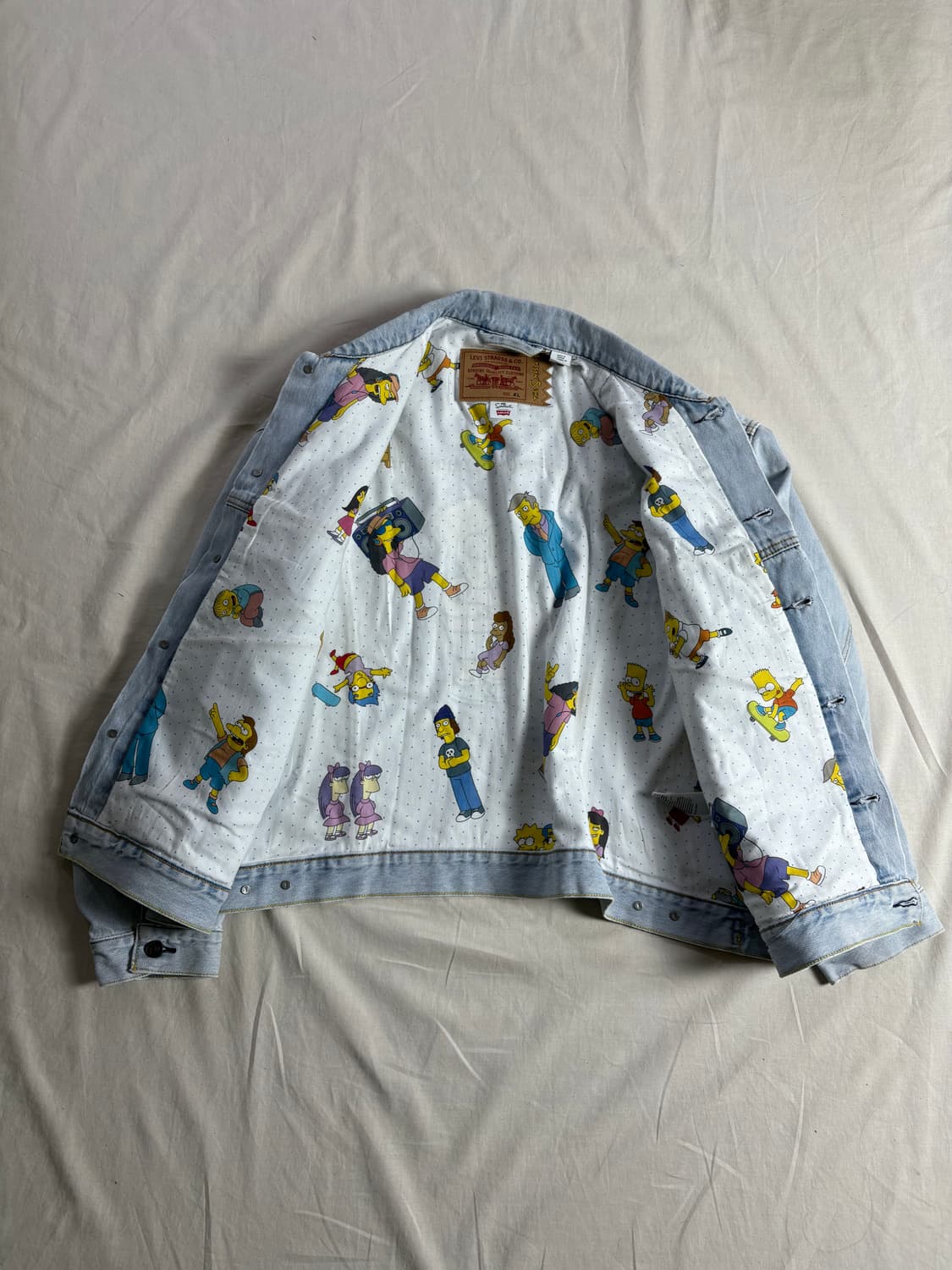 Levis x Simpson 데님 트러커 자켓 XL 상품이미지3