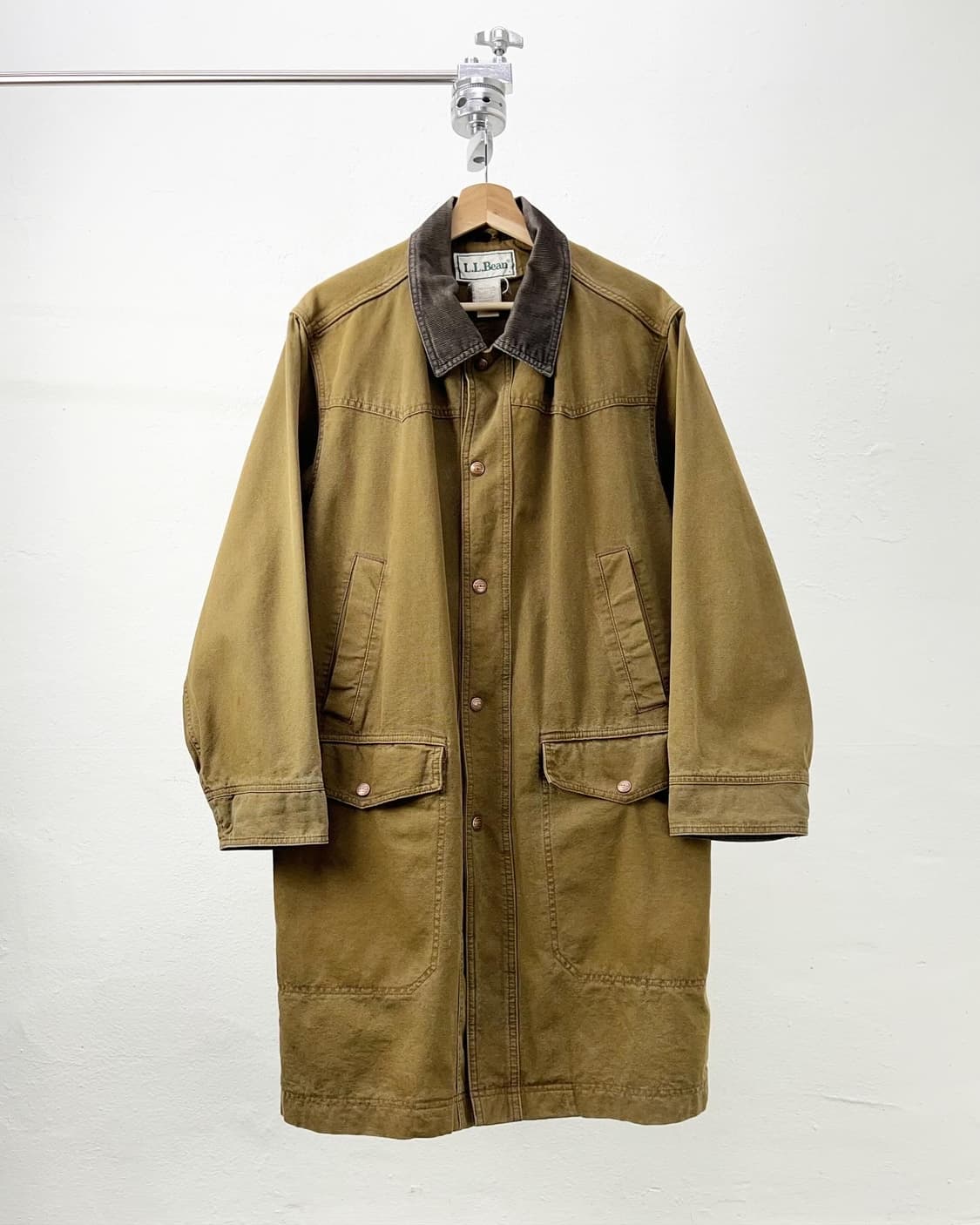 L.L bean 브라운 코듀로이 캔버스 초어 코트 상품이미지1