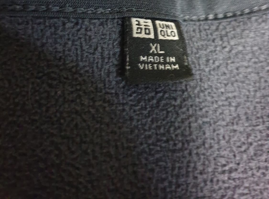 유니클로 카라리스 소프트 브이넥 뽀글이 집업자켓 다크그레이 (XL) 상품이미지3