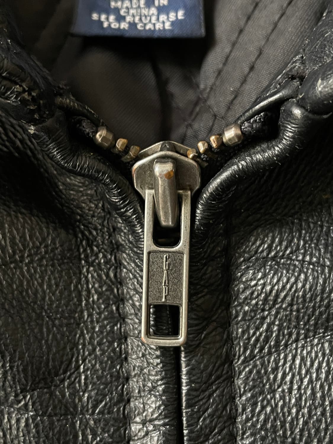 90s Old GAP Leather Jacket 상품이미지4
