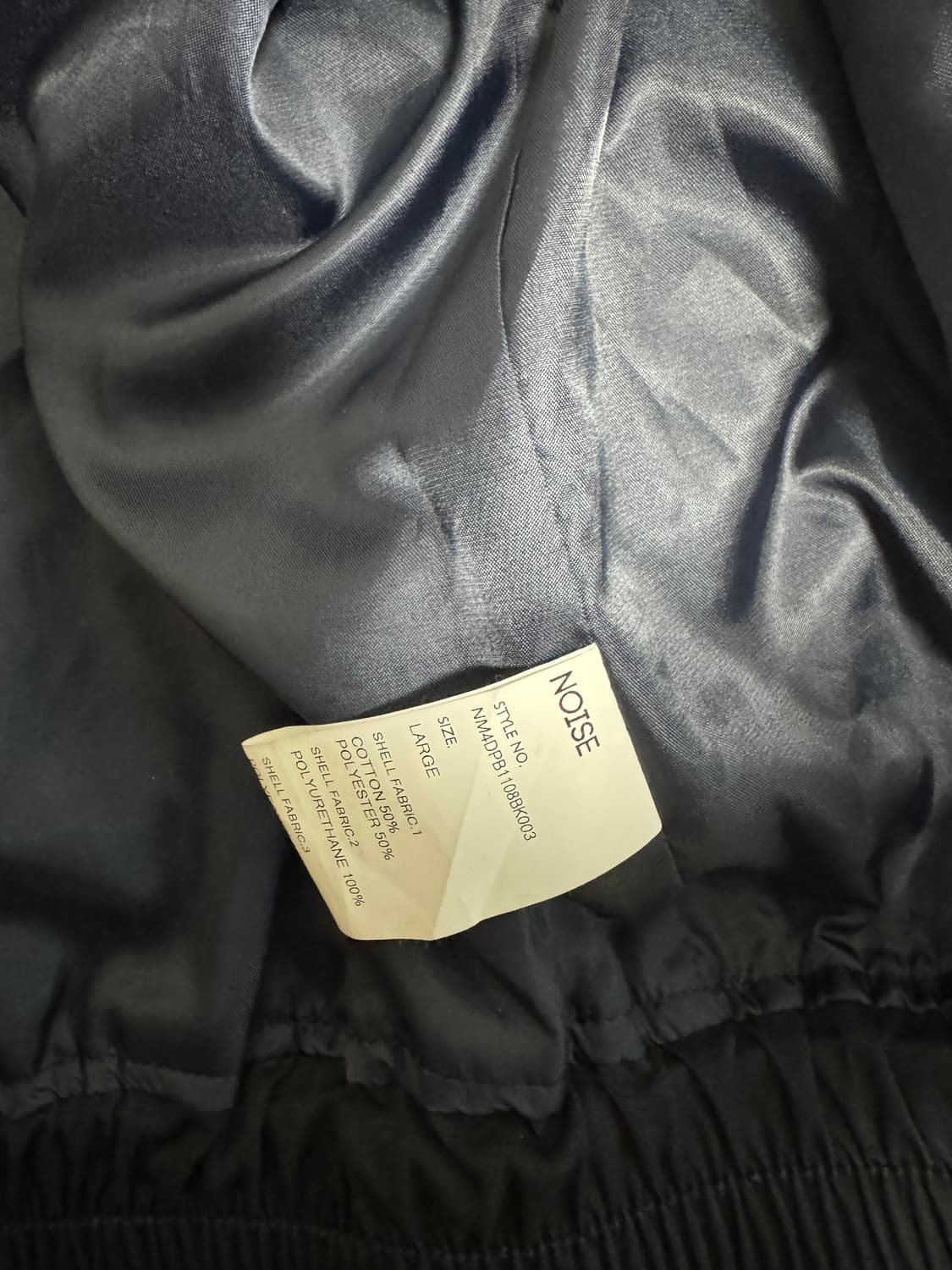 노이즈/ 빈티지 코튼 워크 자켓 - 네이비 상품이미지3