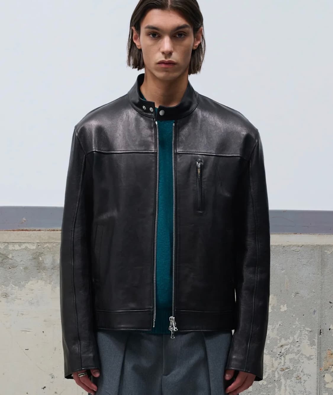 (XL) 도프제이슨 프리미엄 램스킨 베지터블 스탠드카라 자켓 상품이미지1