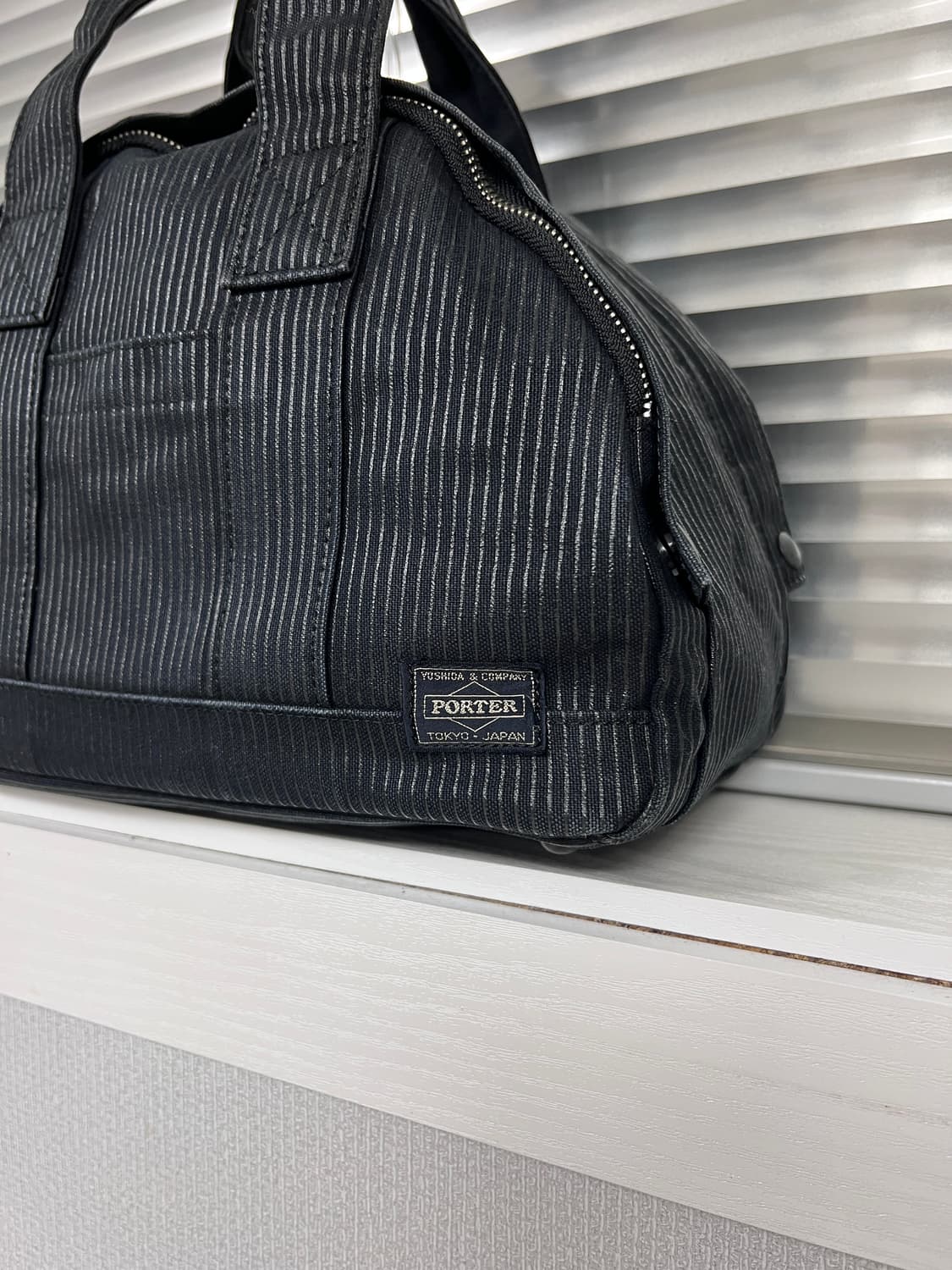 PORTER-TOTE BAG M (Washed Stripe Black) 상품이미지3