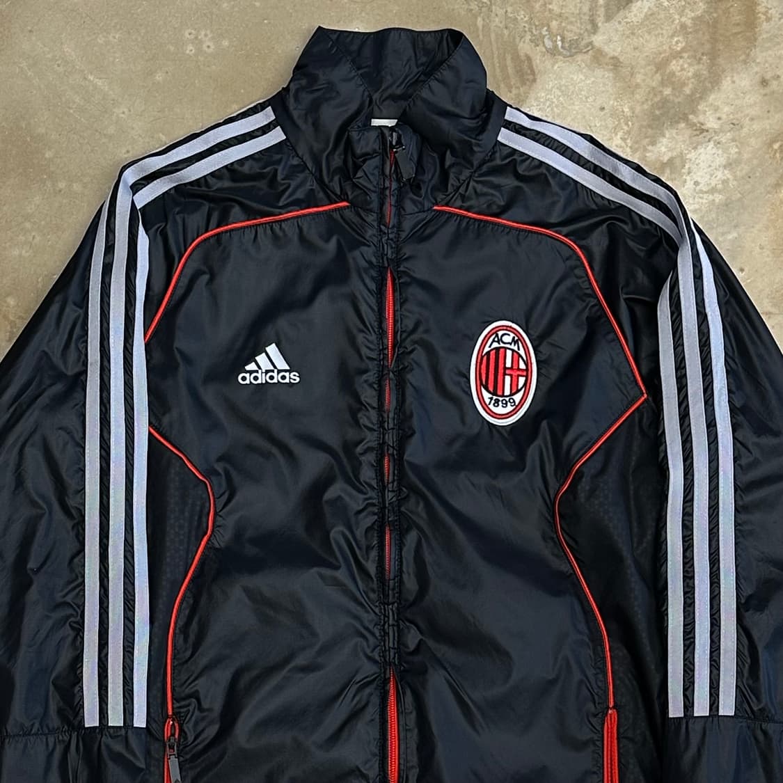 95 아디다스 AC밀란 레드라인 블랙 바람막이 상품이미지1
