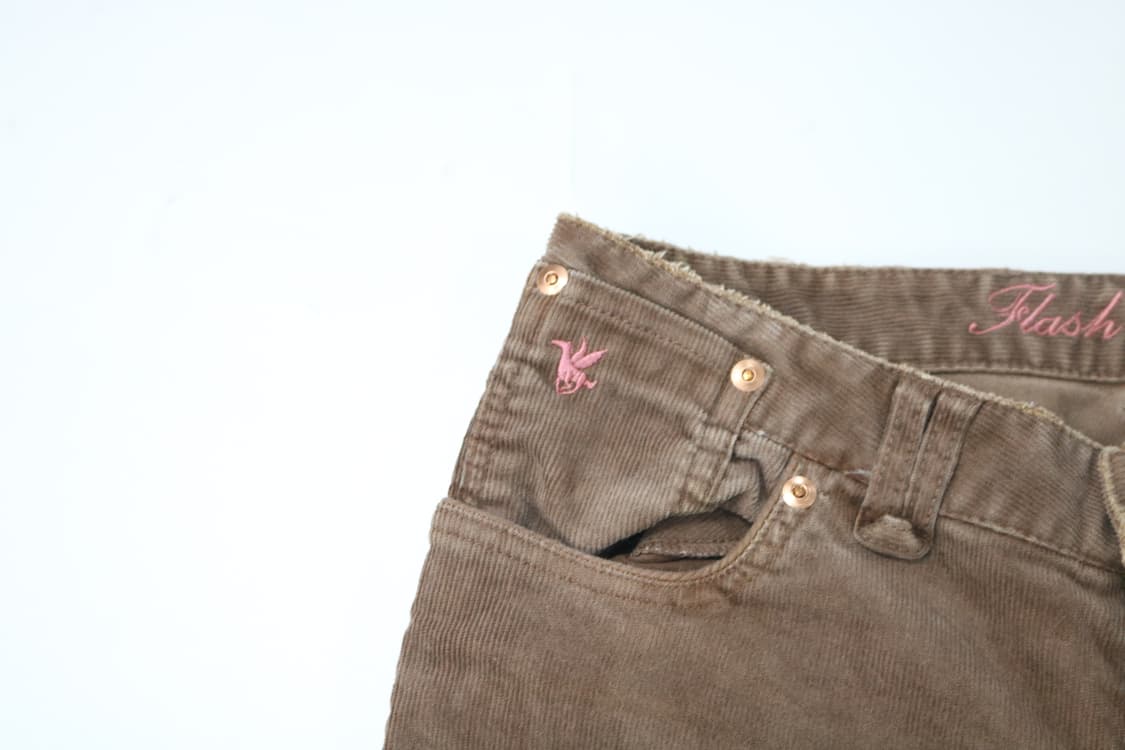 Flash Report 플래시리포트 빈티지 브라운 코듀로이 부츠컷 팬츠 상품이미지4