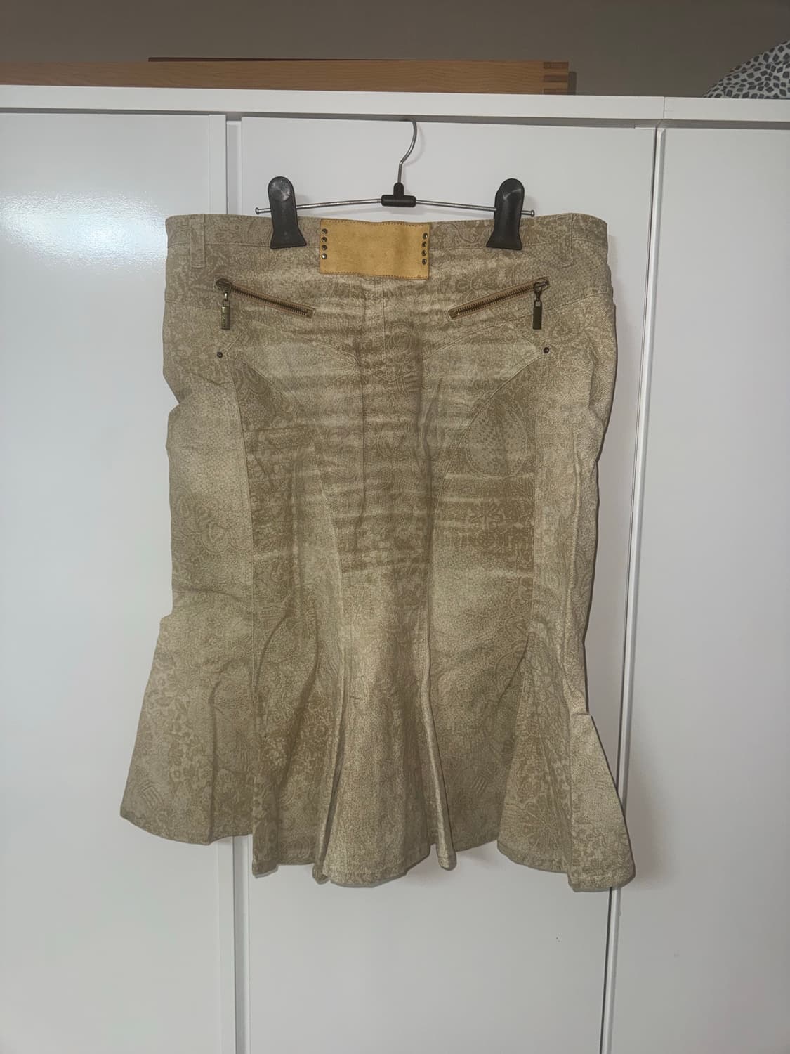 빈티지 저스트 카발리 지퍼 미디 스커트 상품이미지2