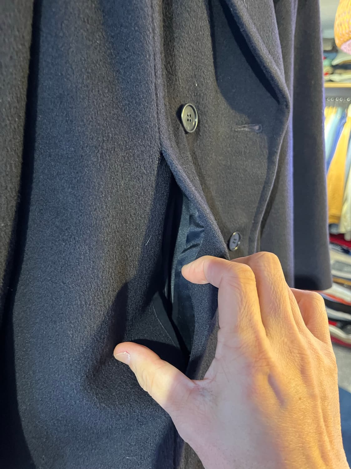 90년대 캘빈클라인 울 피코트(미국제) 상품이미지4