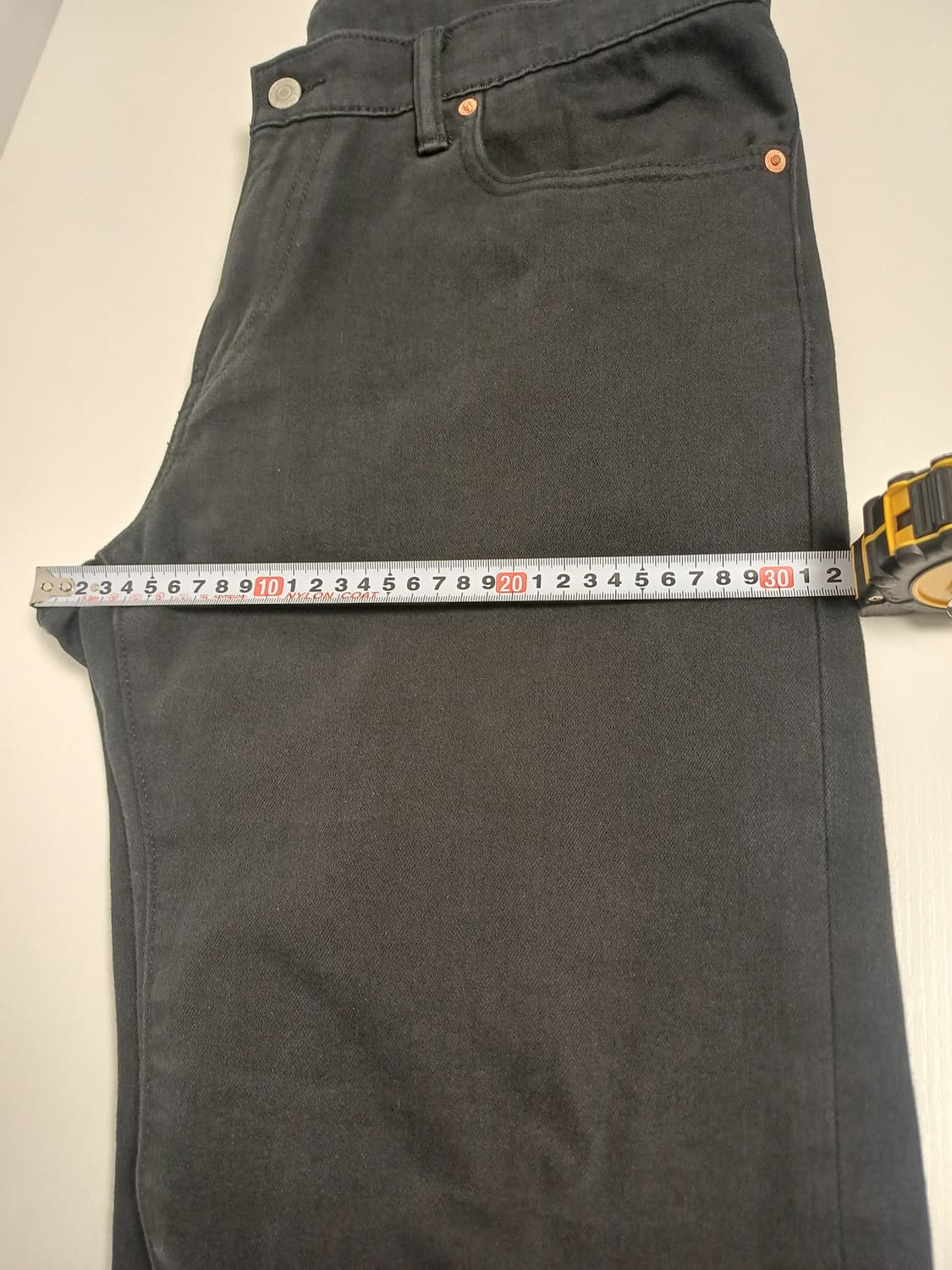 [W36] 리바이스 502 테이퍼드 블랙 스트레치 진 (상태 좋음) 상품이미지8