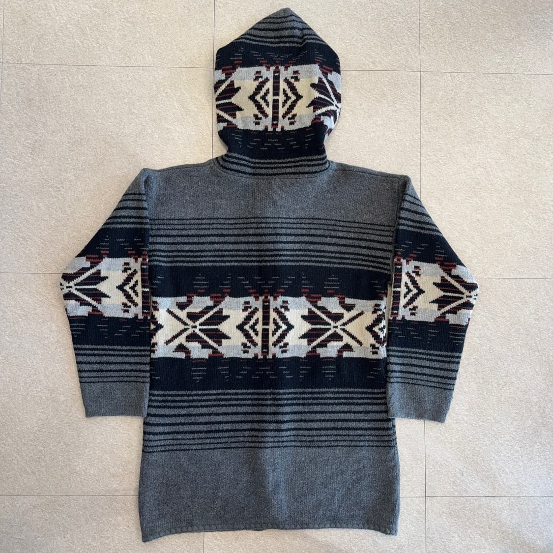 90s 니트 후디 가디건 상품이미지4