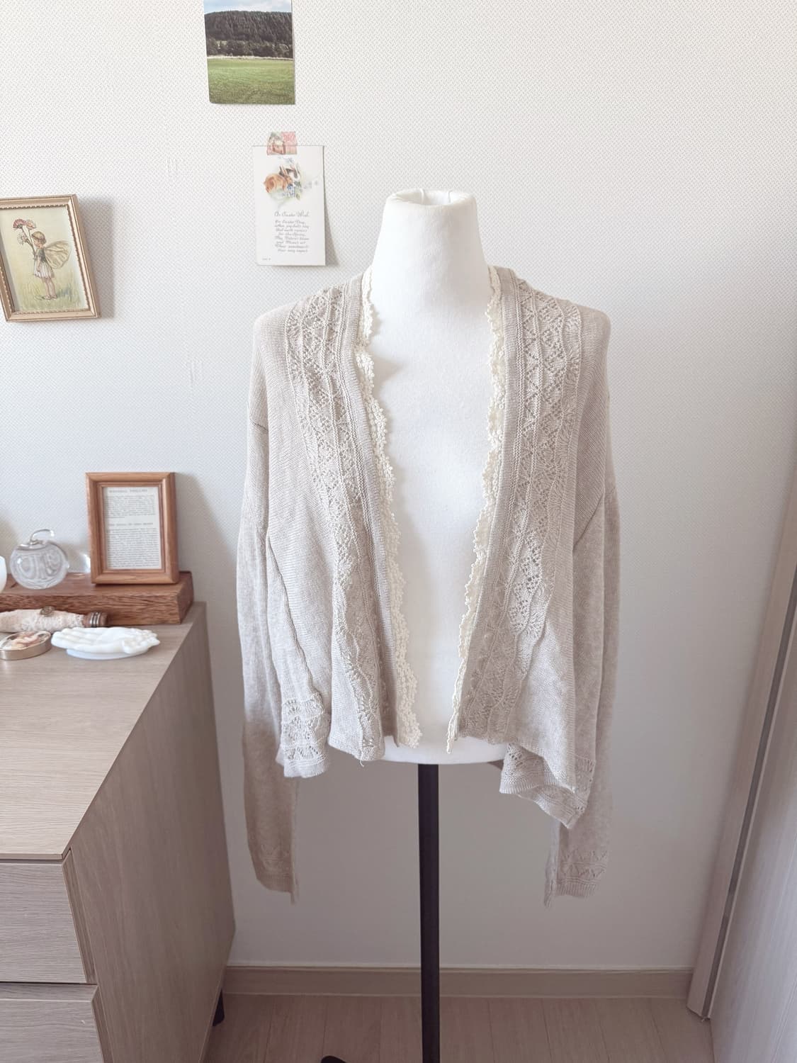 얼스뮤직 모리걸 레이스 가디건 상품이미지1