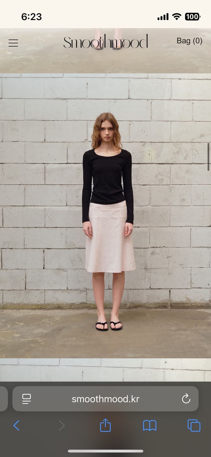 새상품) 스무스무드 치마 S 상품이미지4