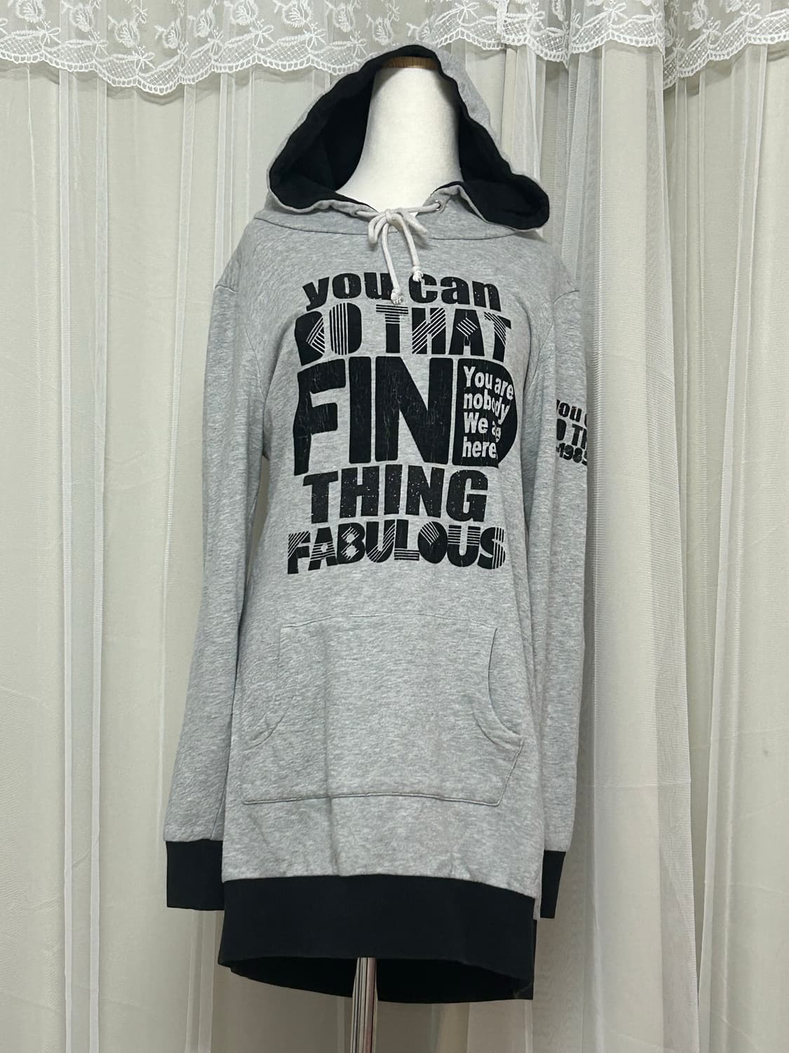 ingni Y2K 펑투케 디테일 후드티 상품이미지1