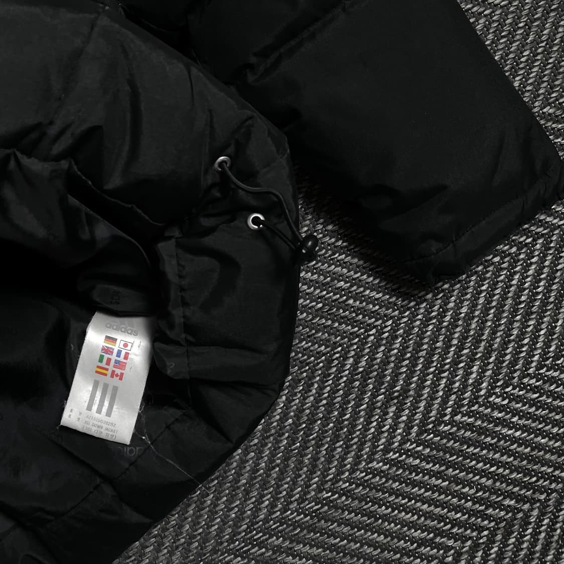 아디다스 클래식 덕 다운 푸퍼 패딩 자켓 블랙y 4880 상품이미지7
