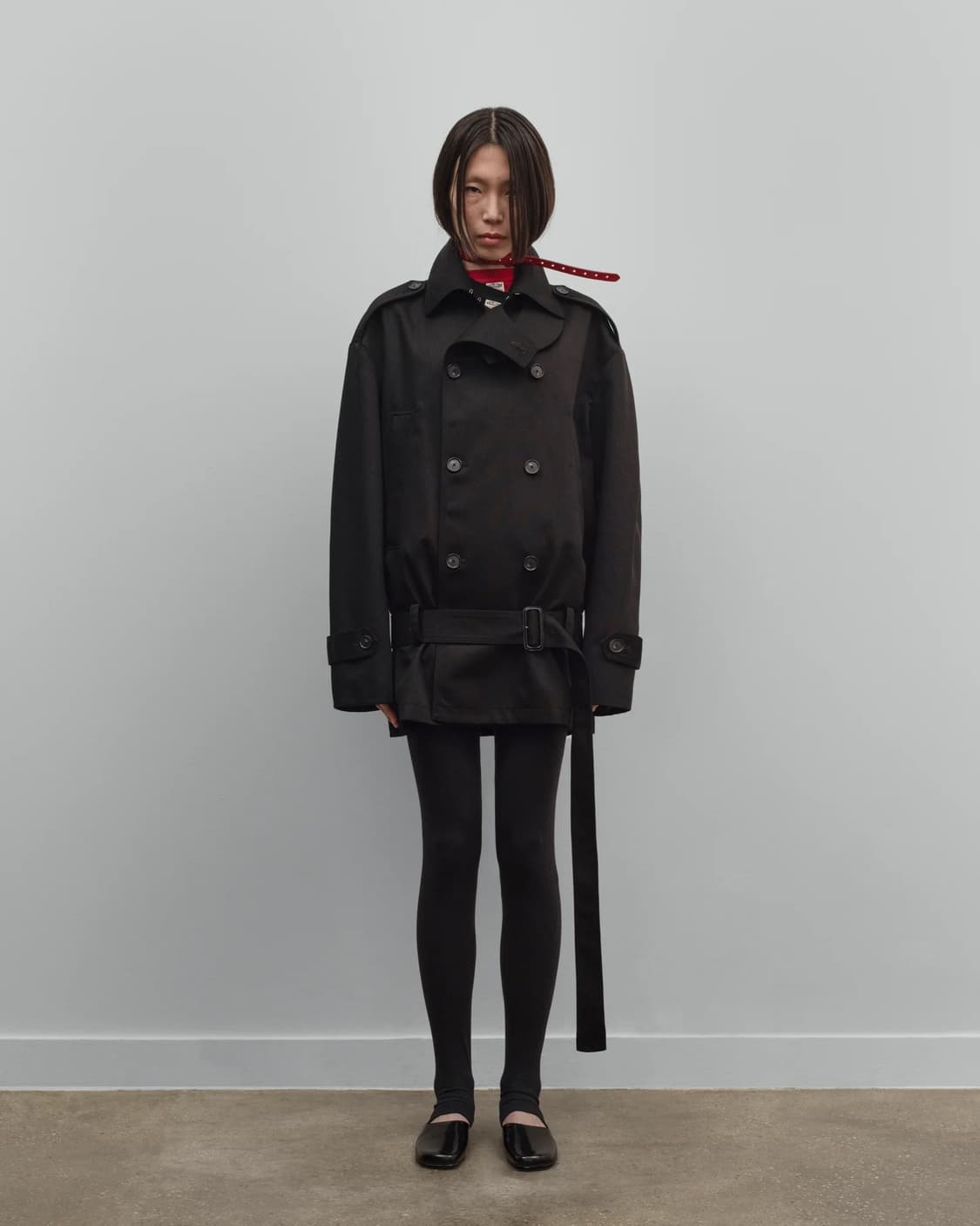 [S,M]커미션 25fw Hunter 트렌치 코트/블랙 상품이미지1