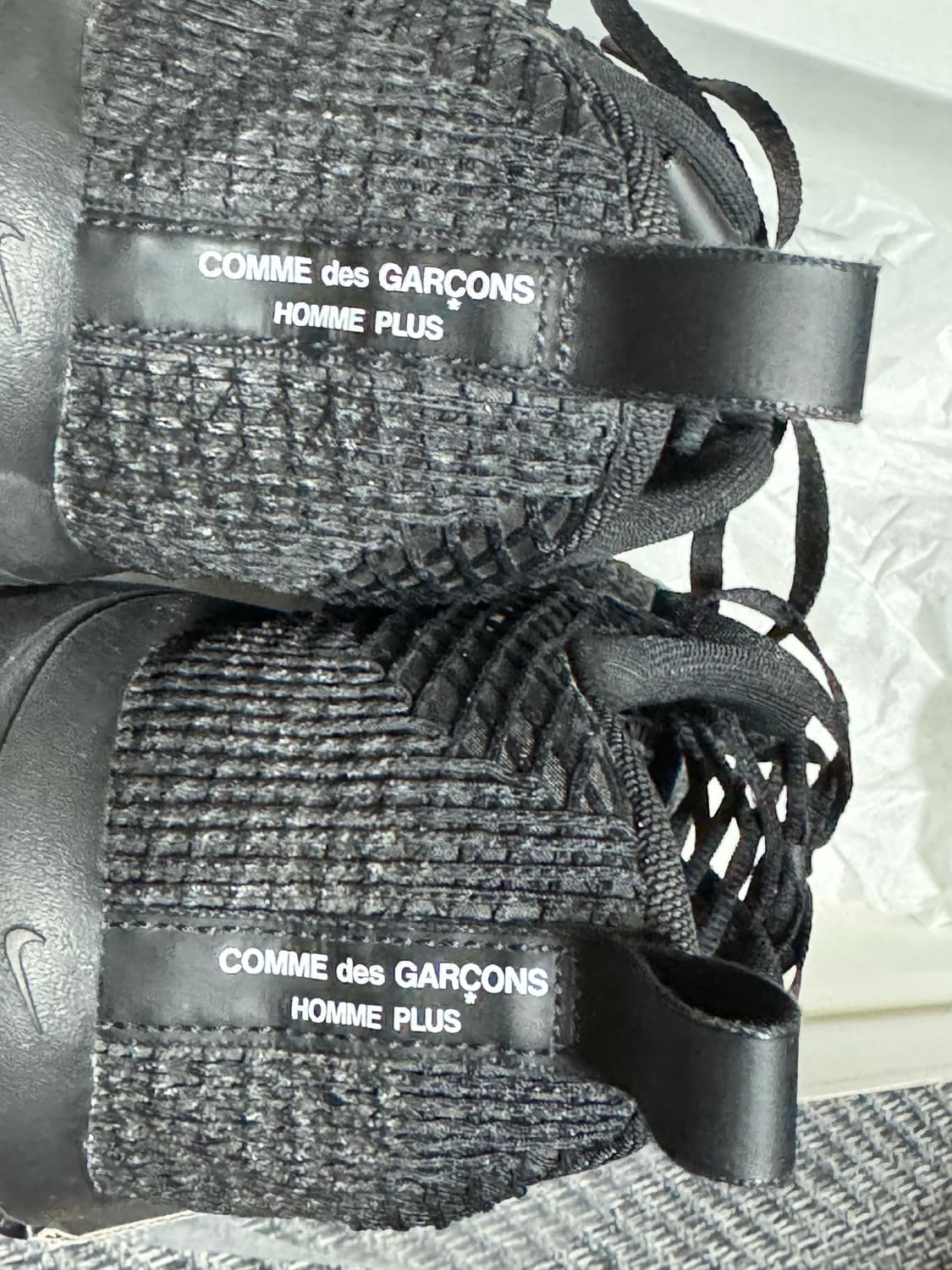 나이키 꼼데가르송 옴므 플러스 에어 리주버네이트 블랙 화이트 275 상품이미지2