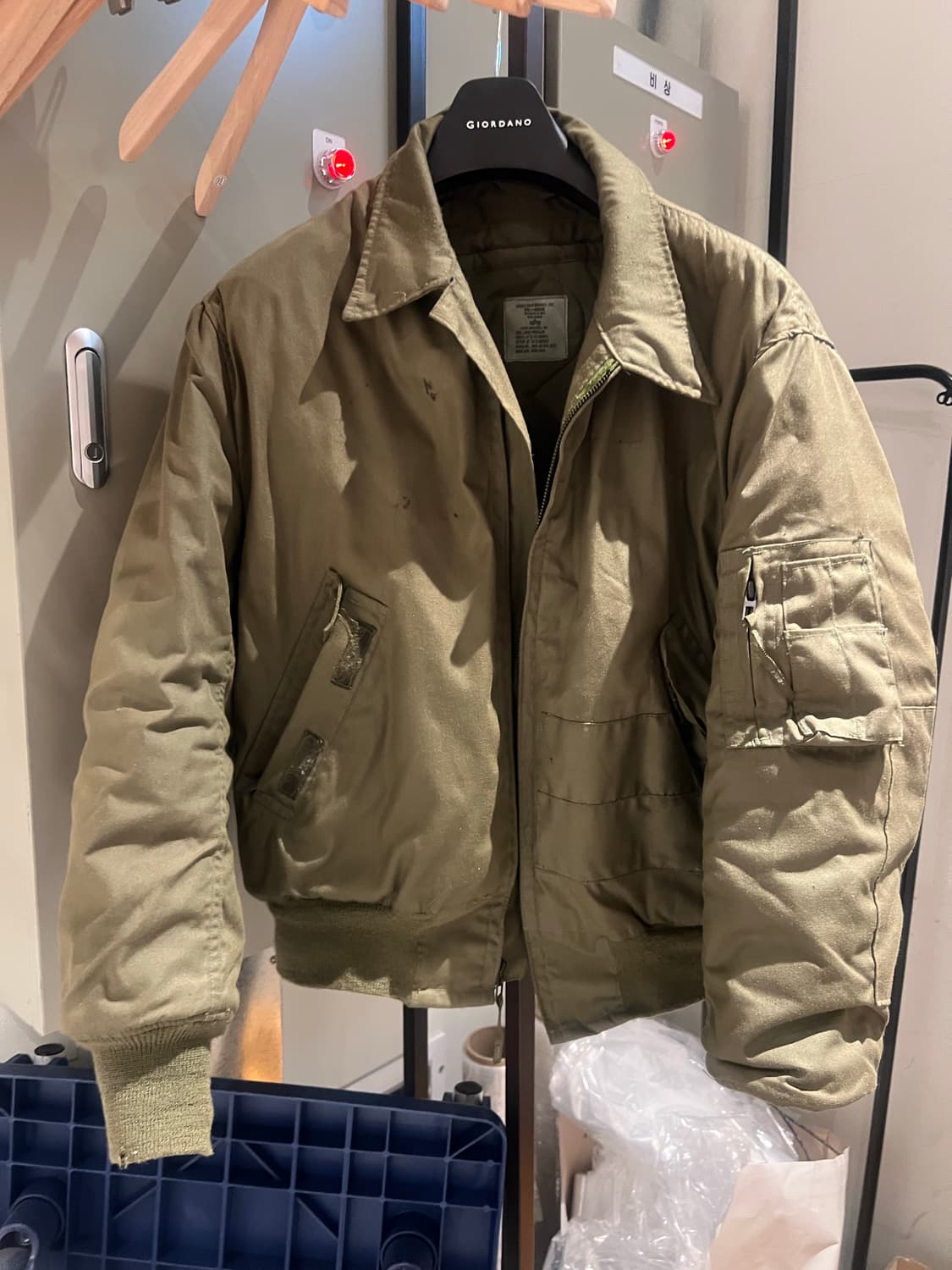 Cvc 탱커 자켓 알파인더스트리 라지레귤러 상품이미지3