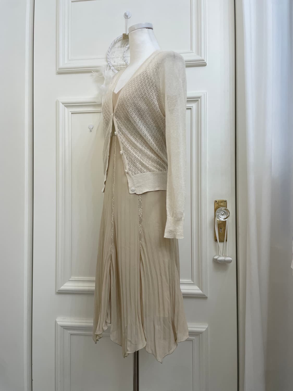 ivory beige crochet summer cardigan 상품이미지2