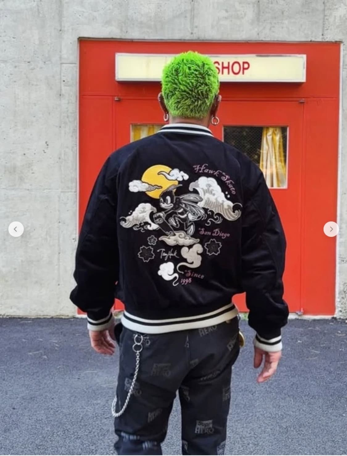 토니호크 토니비 벨루어 수베니어 자켓 블랙   상품이미지7