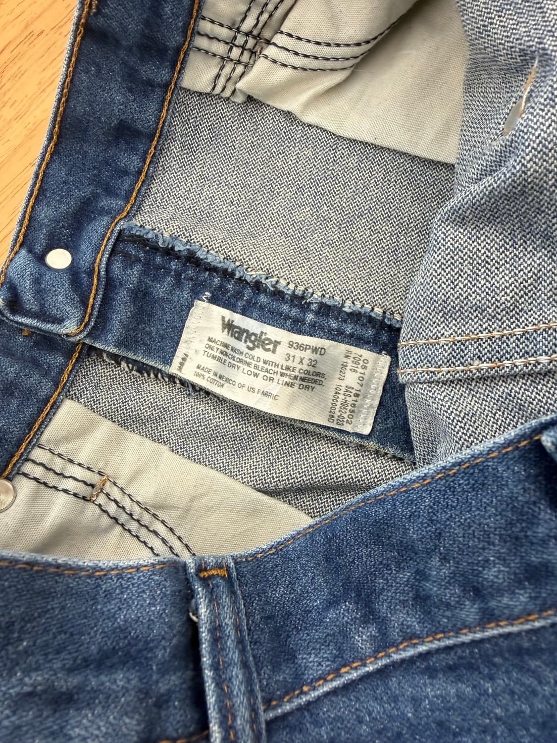 랭글러 중청 데님팬츠 상품이미지4