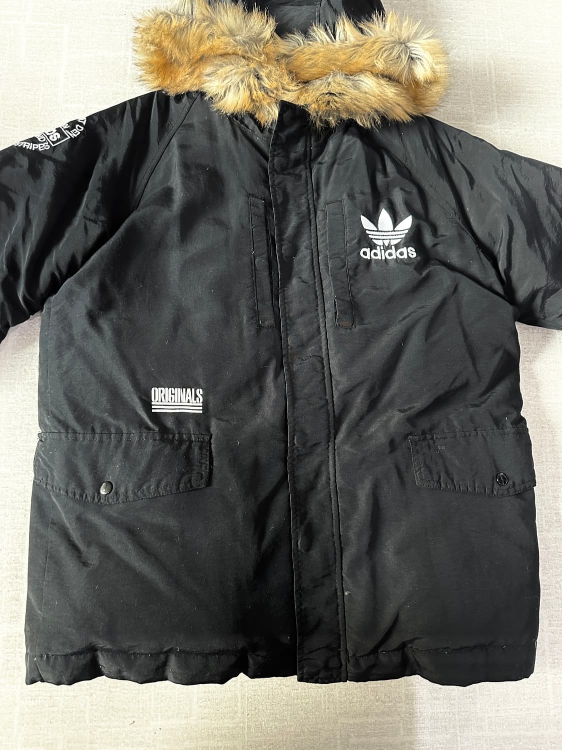 아디다스 남여공용 로고 덕다운 패딩 XL 상품이미지5