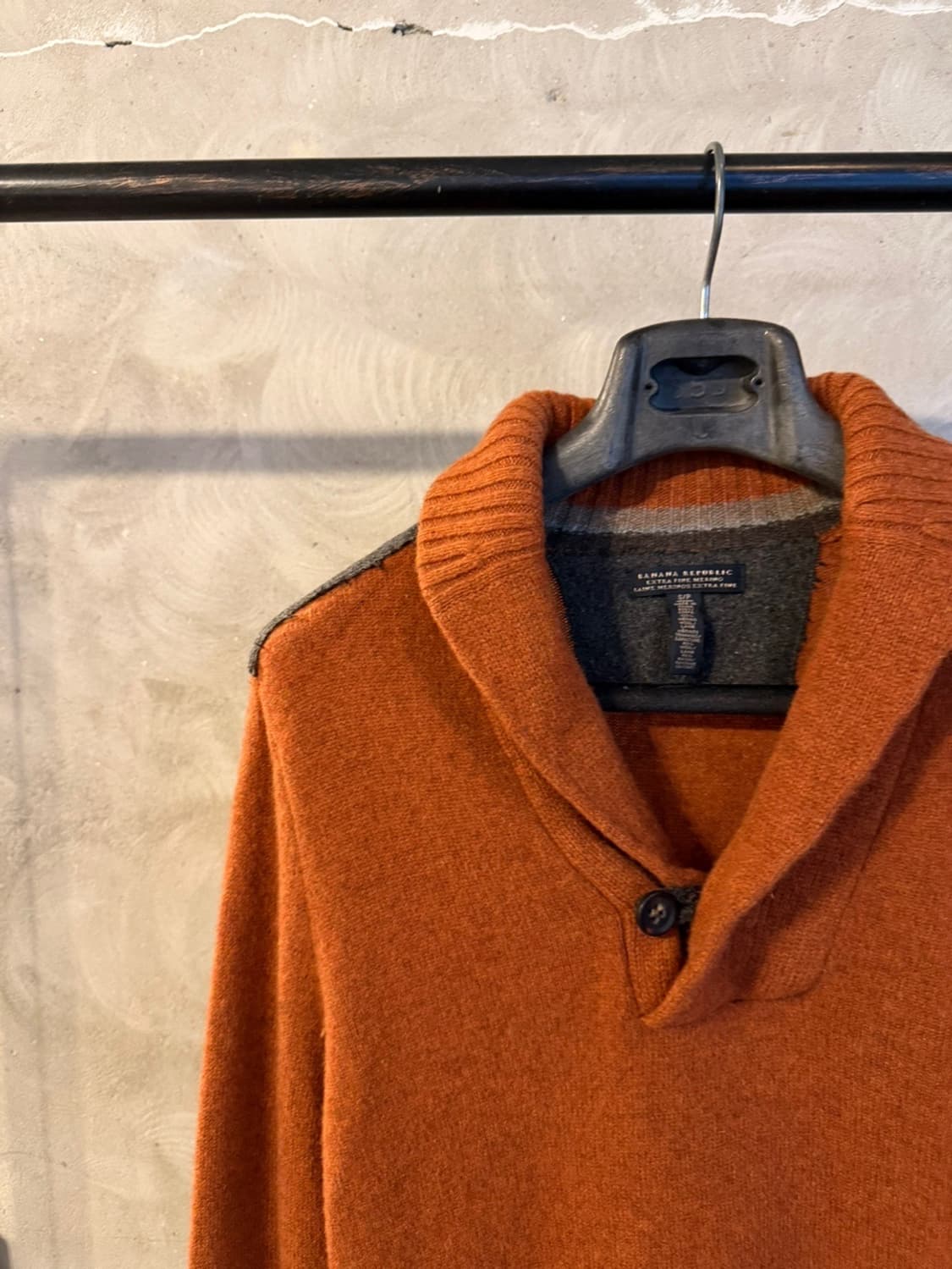 바나나 리퍼블릭 메리노울 숄칼라 니트 100 상품이미지2