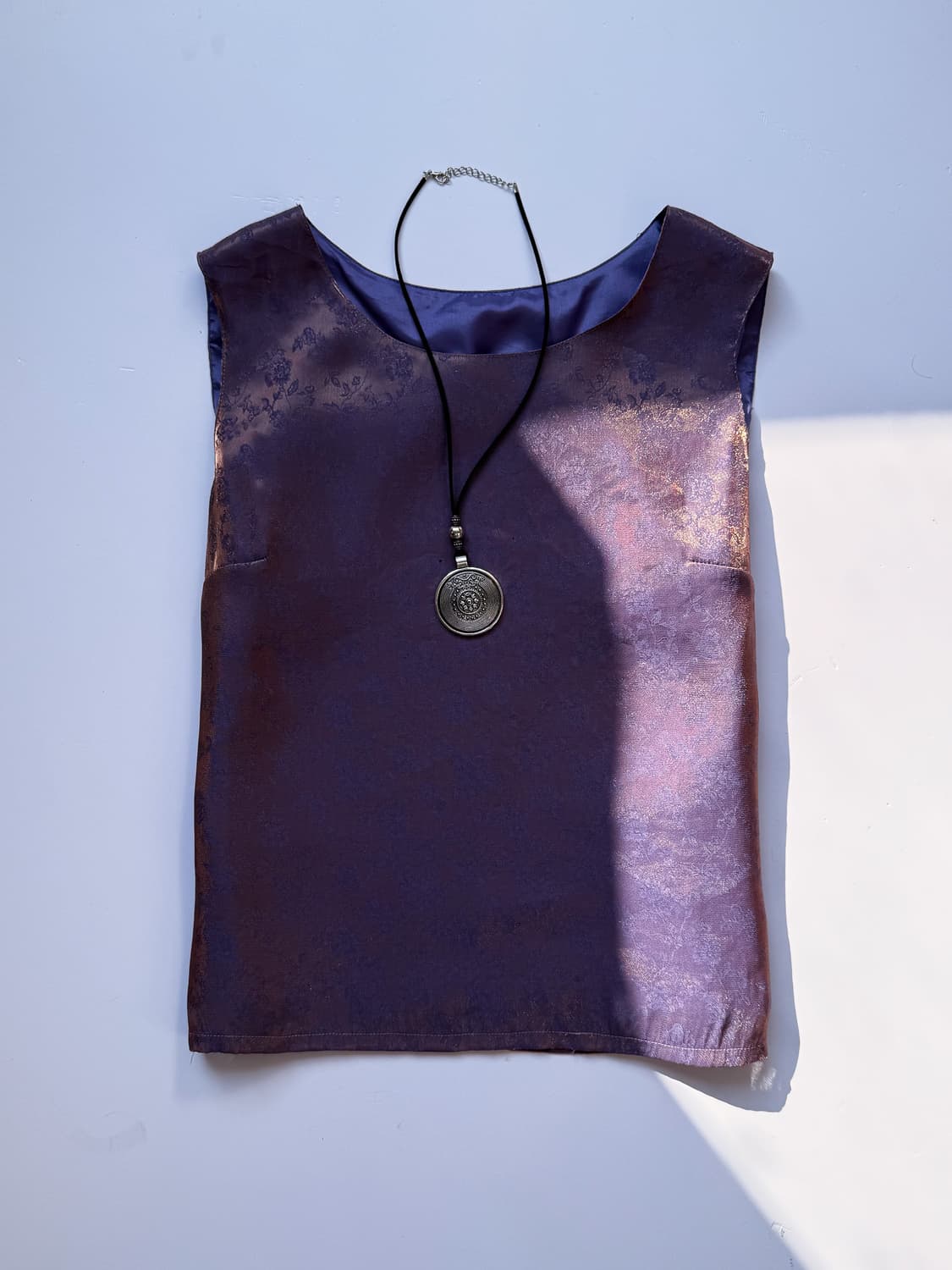 Pink Gold Glitter Purple Floral Top 0328 상품이미지5