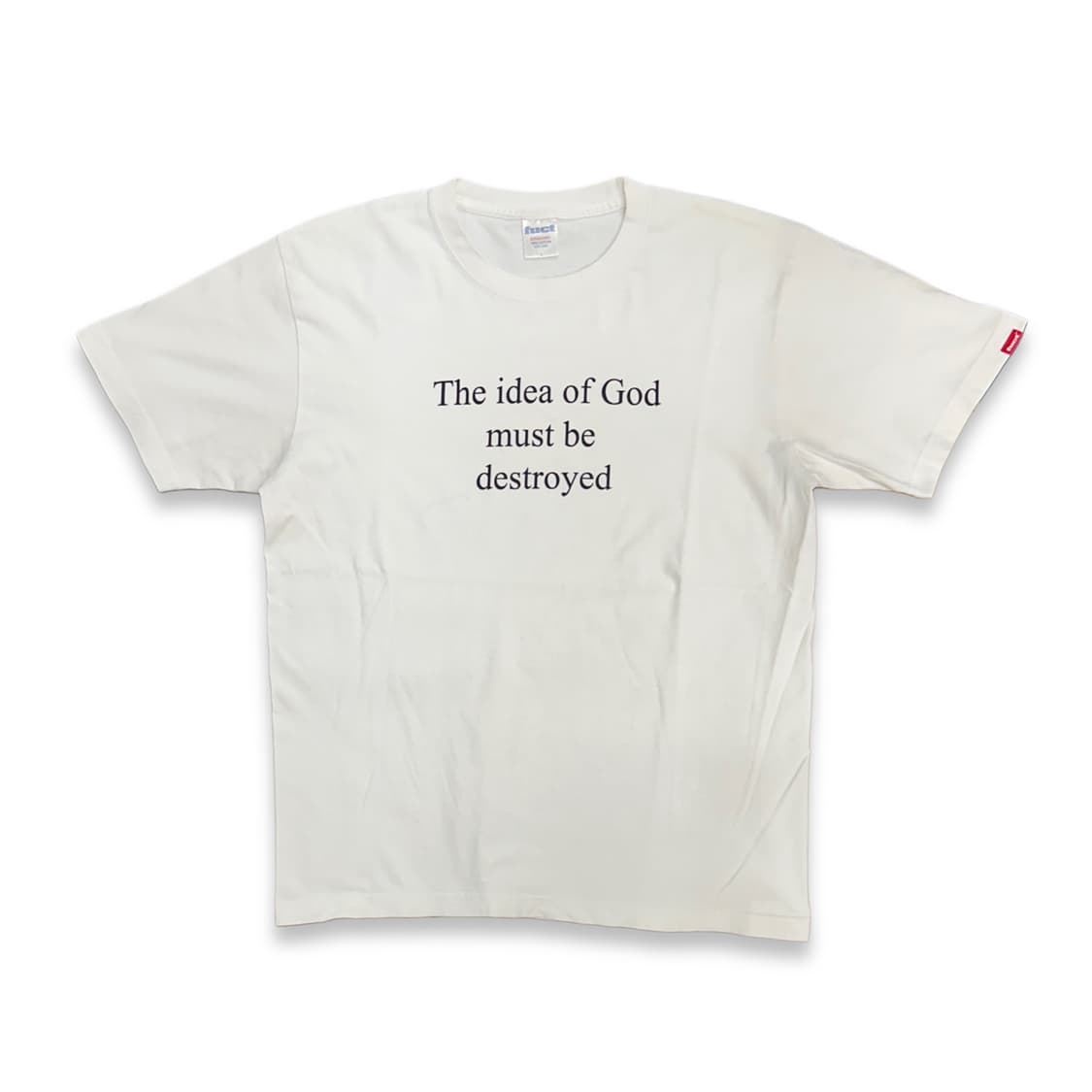 00s FUCT 'Idea of God' 슬로건 티셔츠 M 상품이미지1