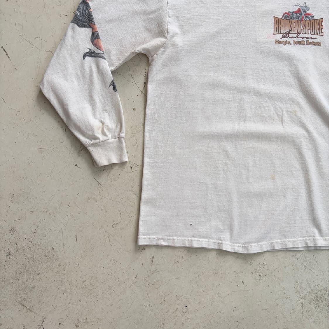 00s 브로큰 스포크 살롱 바이크 바 빈티지 롱슬리브 L 상품이미지4