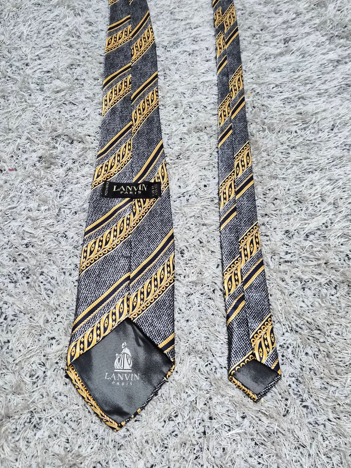 랑방Lanvin 금장 패턴 넥타이 Free - N67 상품이미지6