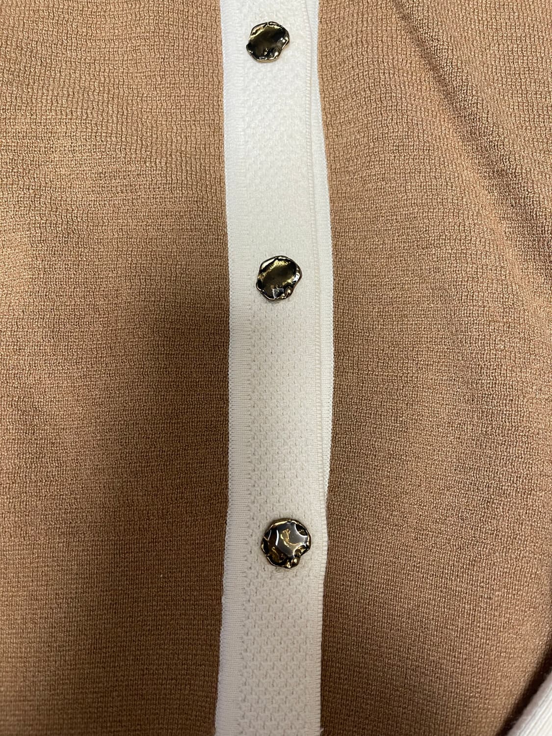 TIME 타임 더한섬 브라운 카라 니트 캐시미어100 가디건 상품이미지3