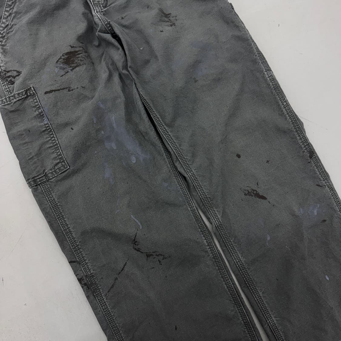 칼하트 OG 가죽패치 카펜터 페이딩 와이드 워크팬츠 상품이미지4